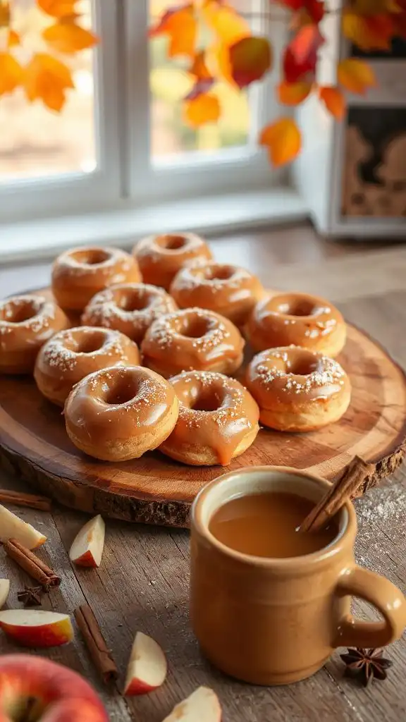 spiced apple cinnamon donuts