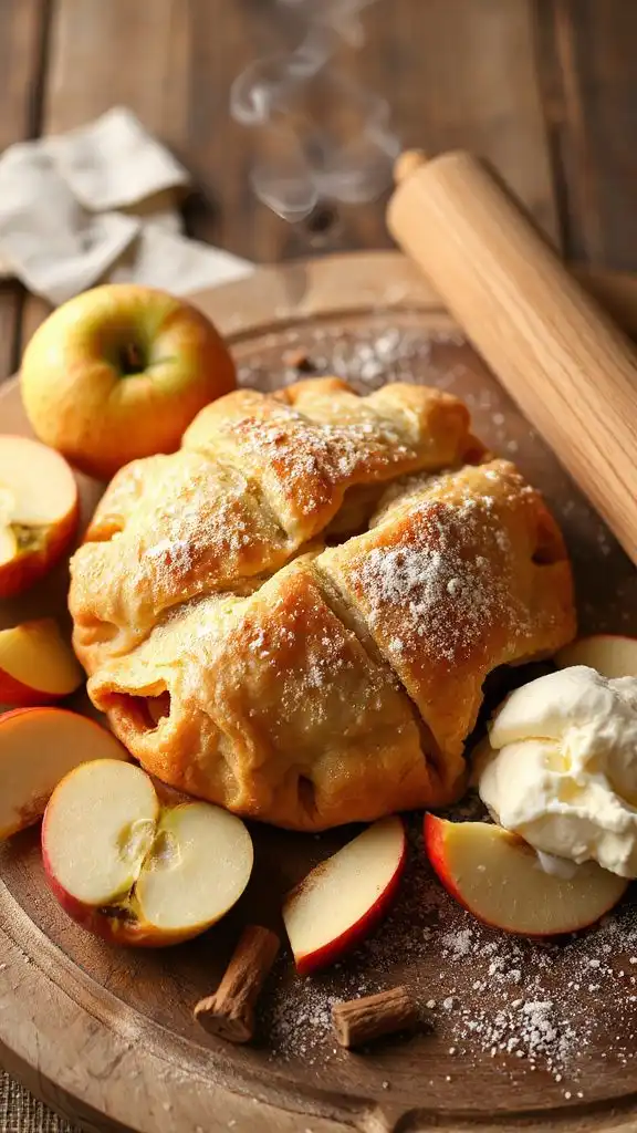 spiced apple pastry turnovers