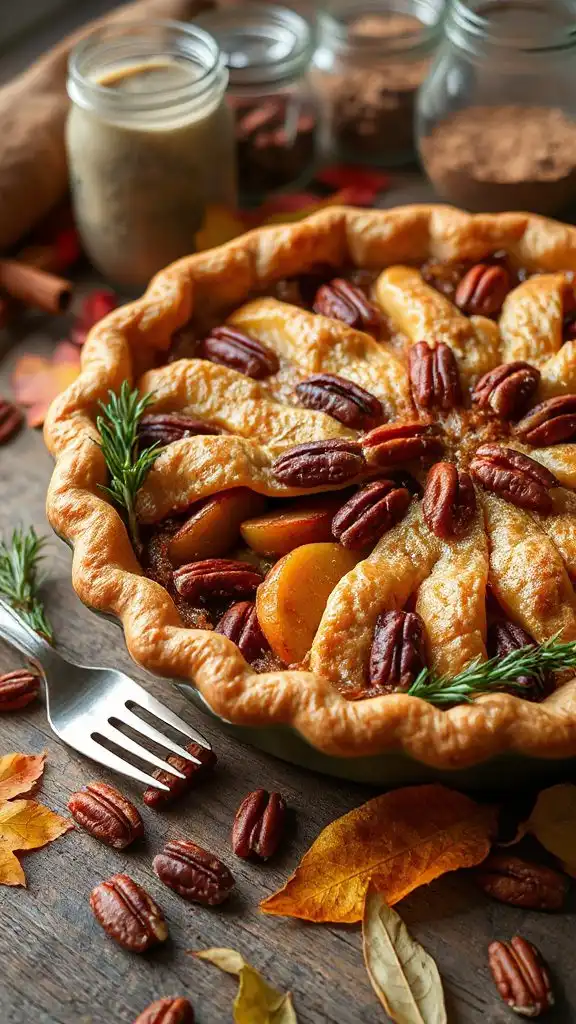 spiced apple pecan pie spiced apple pecan pie