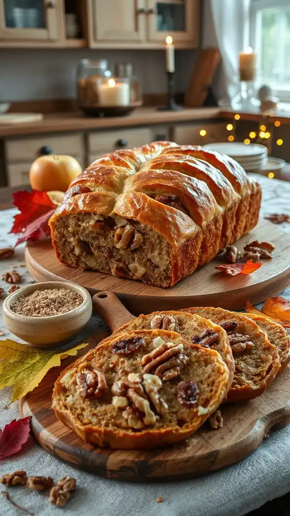 spiced apple walnut bread recipe