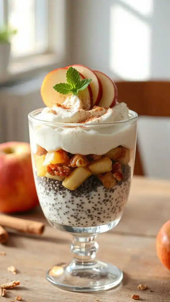 spiced apple yogurt parfait