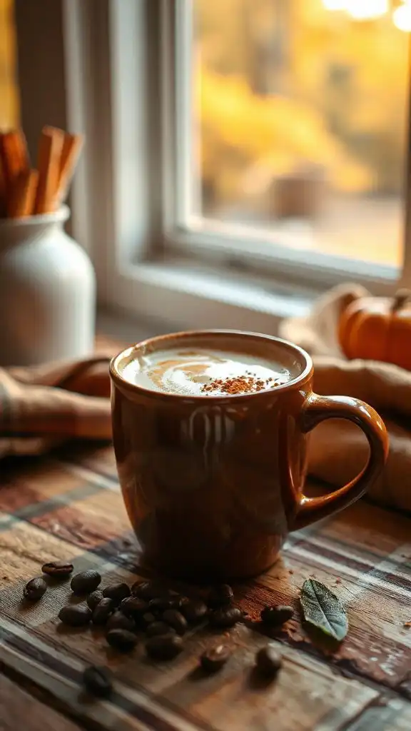 spiced butternut squash latte