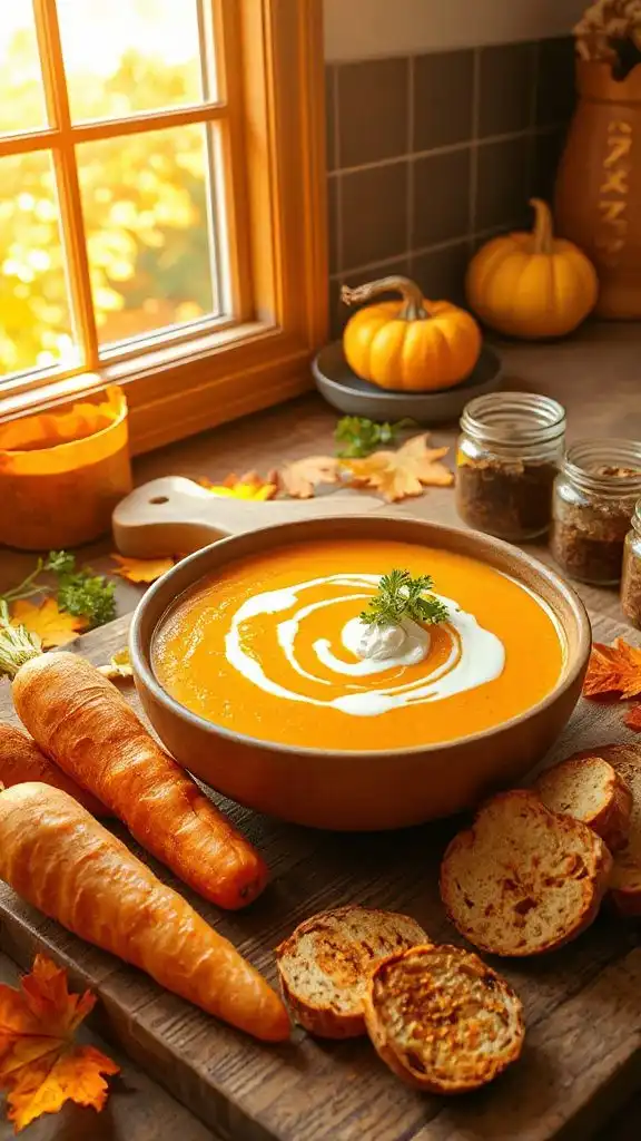 spiced carrot ginger soup