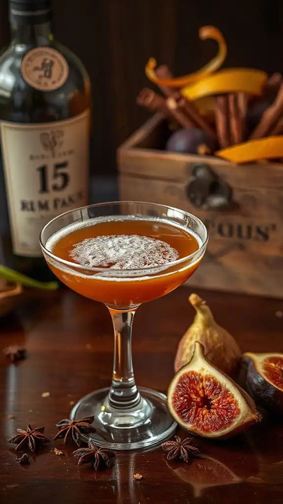spiced fig rum sour spiced fig rum sour