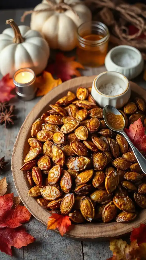 spiced maple roasted seeds