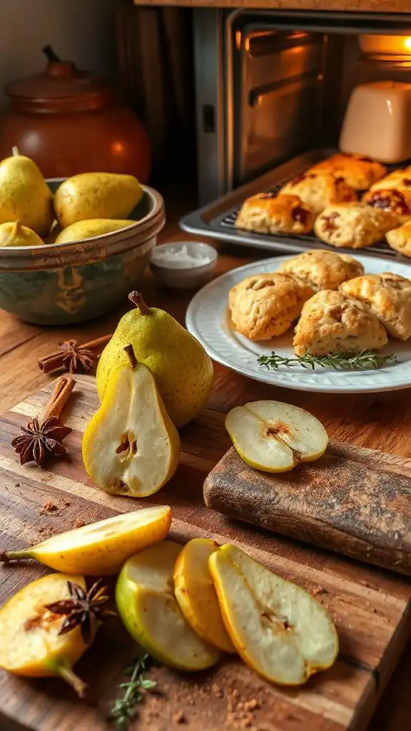 spiced pear scones recipe