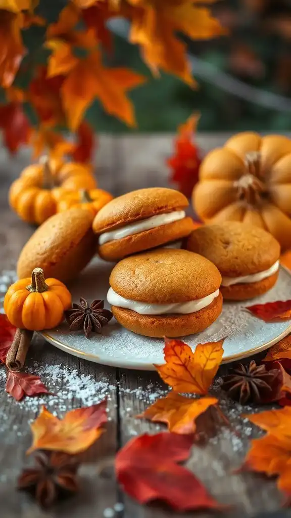 spiced pumpkin whoopie pies