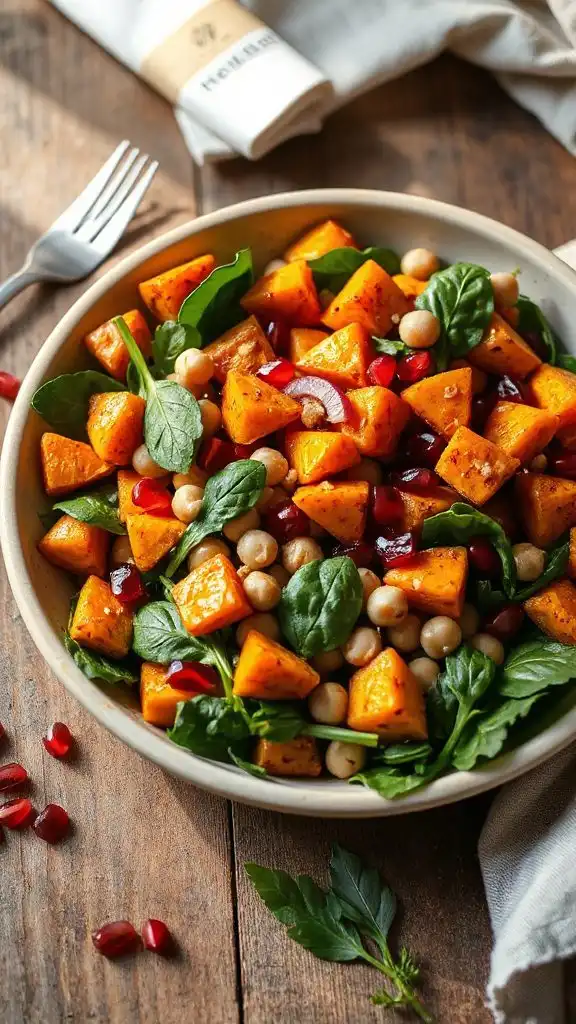 spiced sweet potato chickpea salad spiced sweet potato chickpea salad
