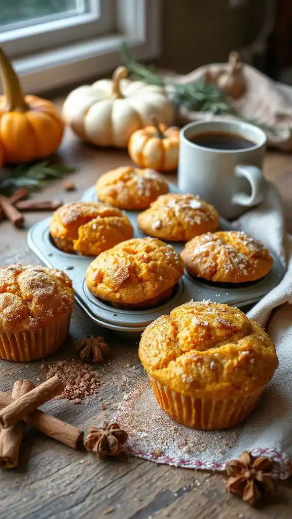 spiced sweet potato muffins