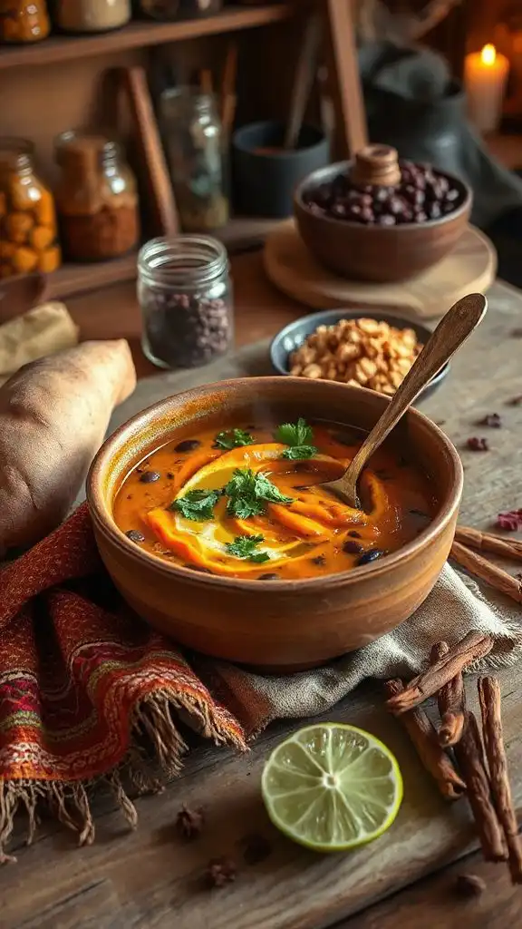 spiced sweet potato soup
