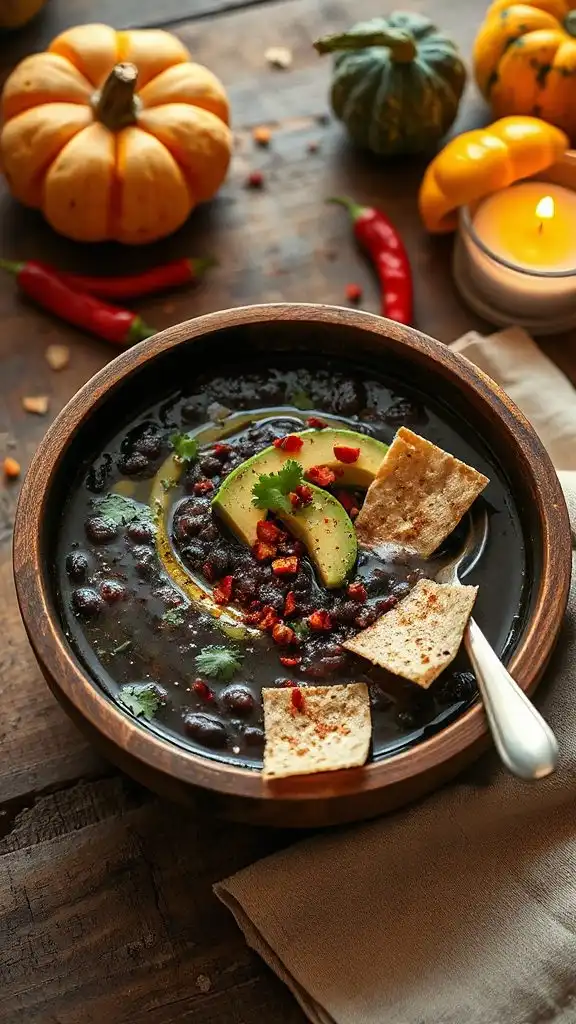 spicy black bean soup