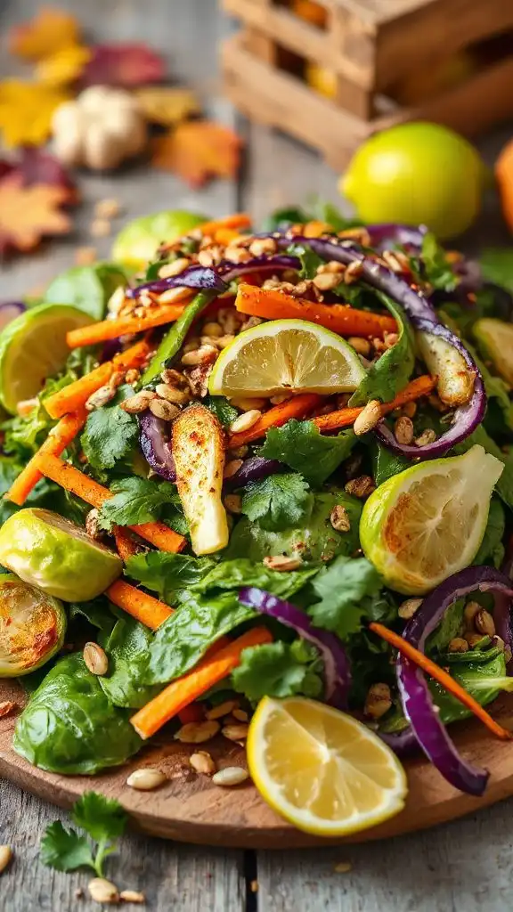 spicy brussels sprout slaw