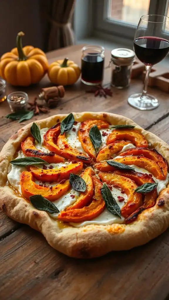 spicy butternut squash pizza