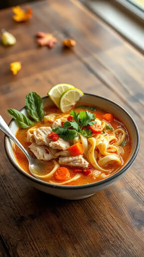 spicy chicken noodle soup