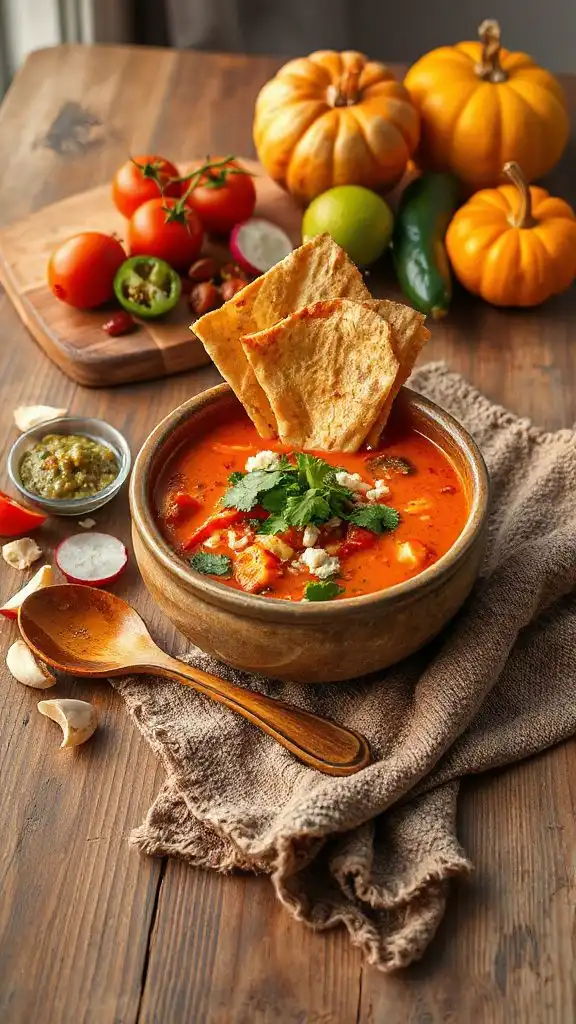 spicy chicken tortilla soup