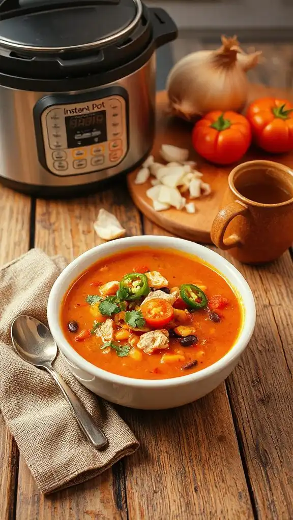 spicy chicken tortilla soup