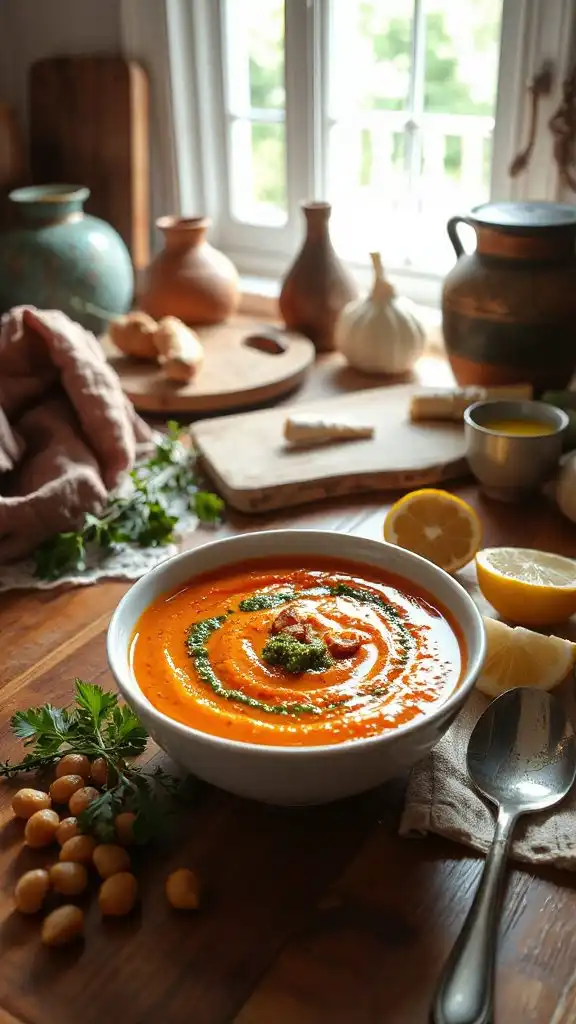 spicy chickpea soup recipe