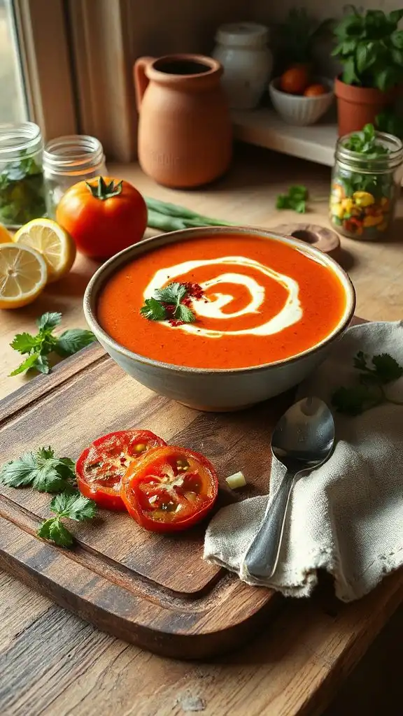 spicy chorizo tomato bisque spicy chorizo tomato bisque