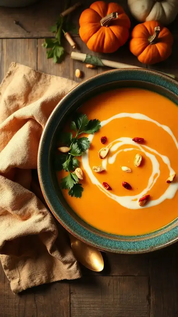 spicy coconut sweet potato soup