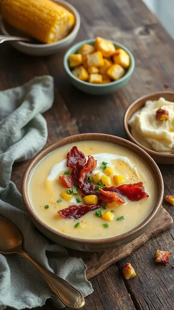 spicy corn bacon chowder