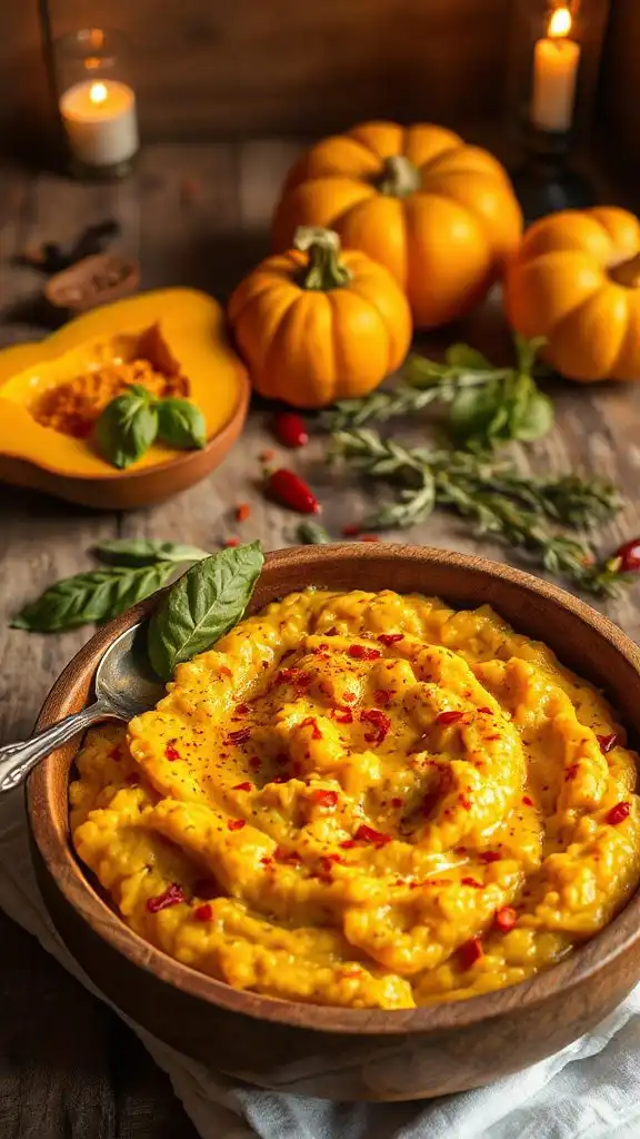 spicy creamy butternut risotto