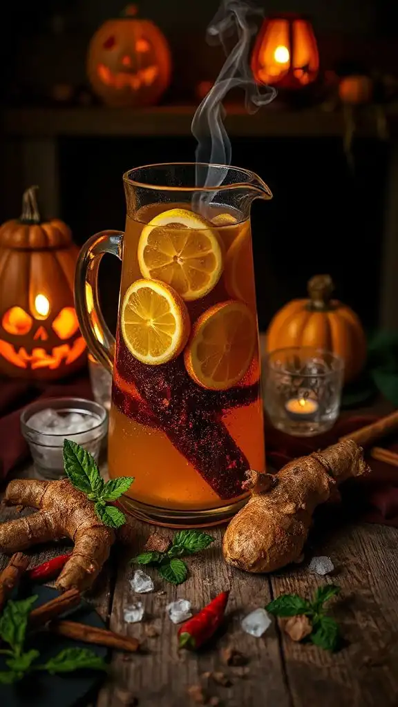 spicy ginger halloween punch