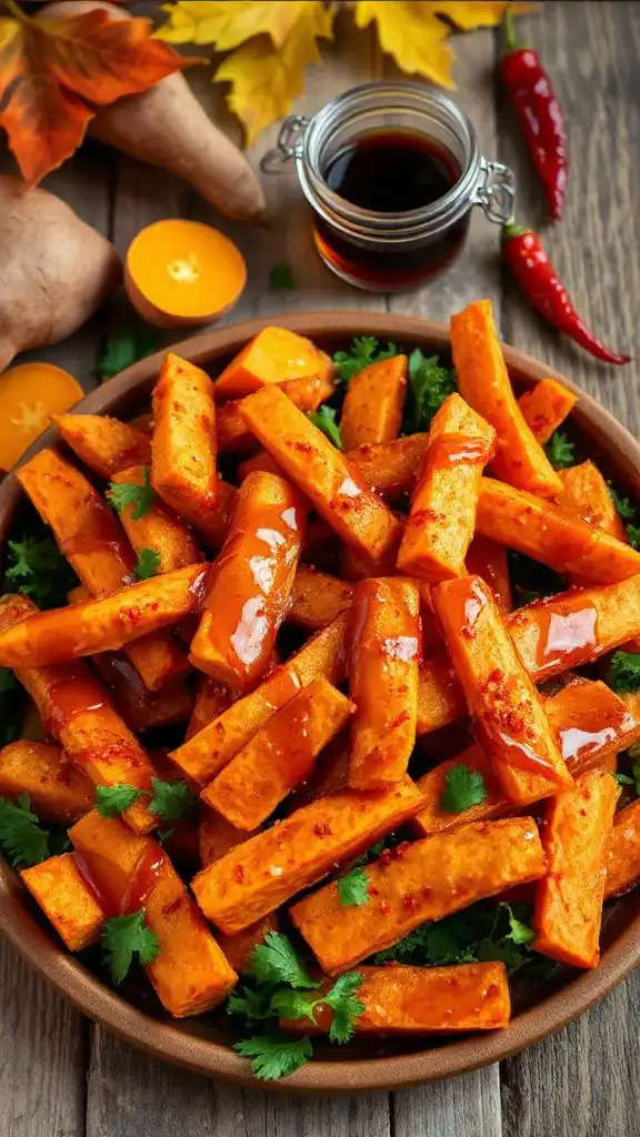 spicy maple chipotle fries