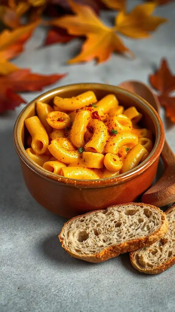 spicy pumpkin mac and cheese