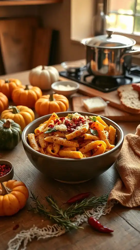 spicy pumpkin pasta delight