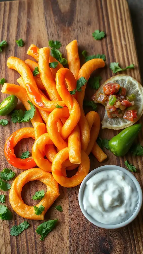 spicy sriracha cheese snack