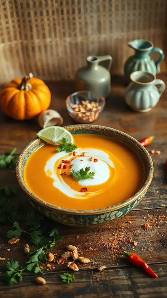 spicy thai pumpkin soup