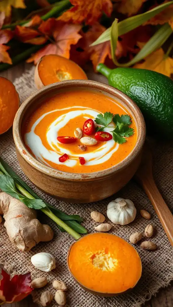 spicy thai sweet potato soup