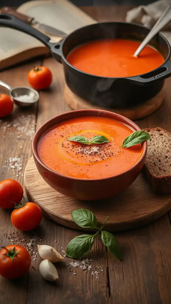 spicy tomato basil soup recipe