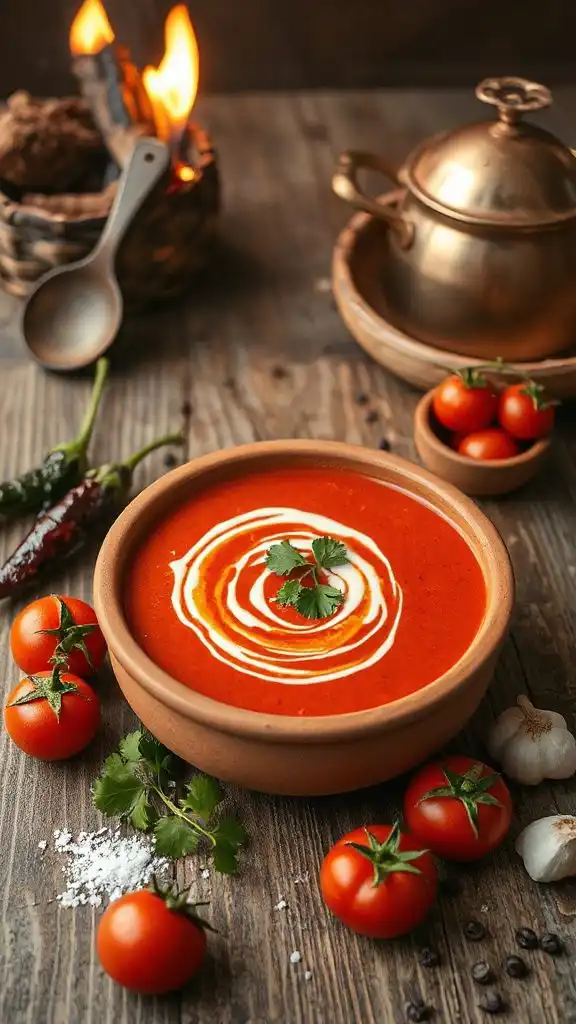 spicy tomato chipotle soup