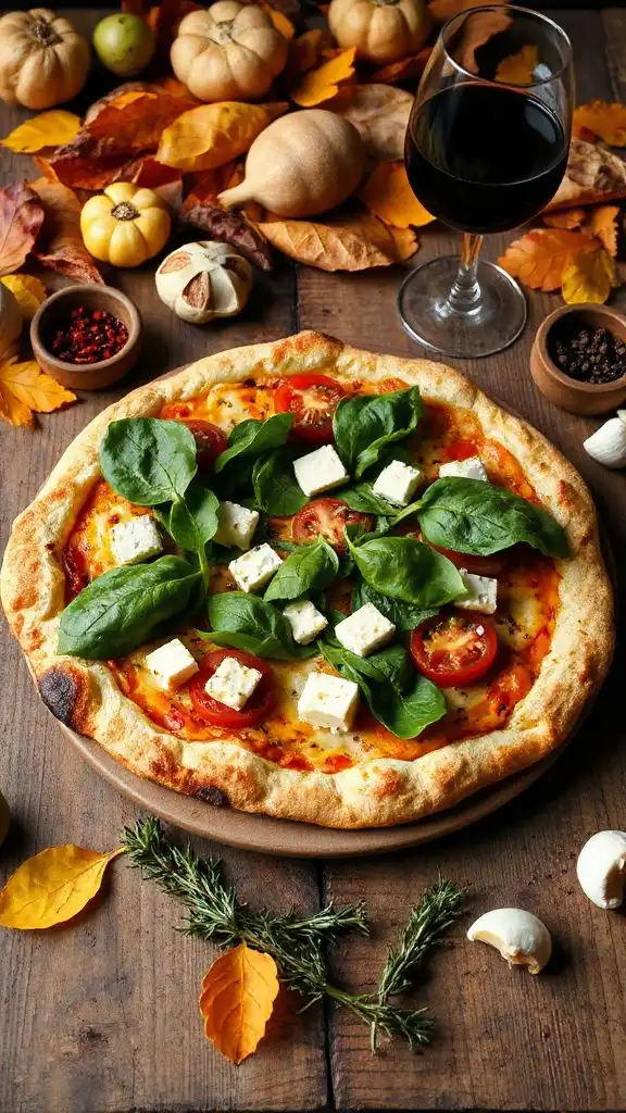 spinach and artichoke pizza