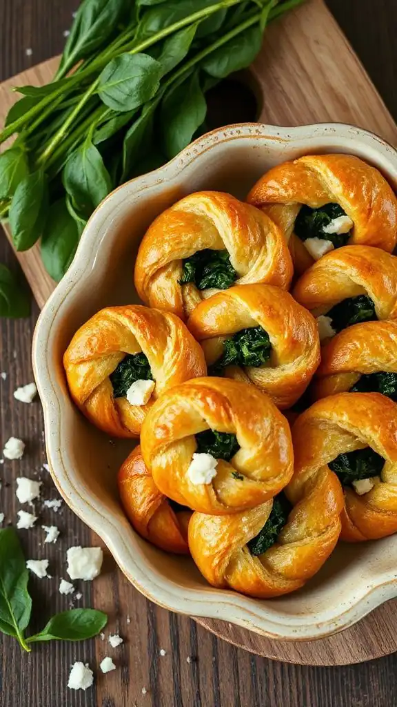 spinach feta cheese twists