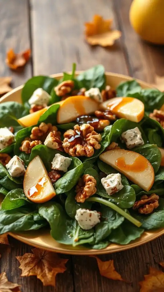 spinach pears gorgonzola salad spinach pears gorgonzola salad