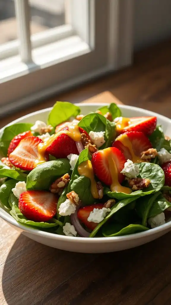 spinach strawberry salad recipe
