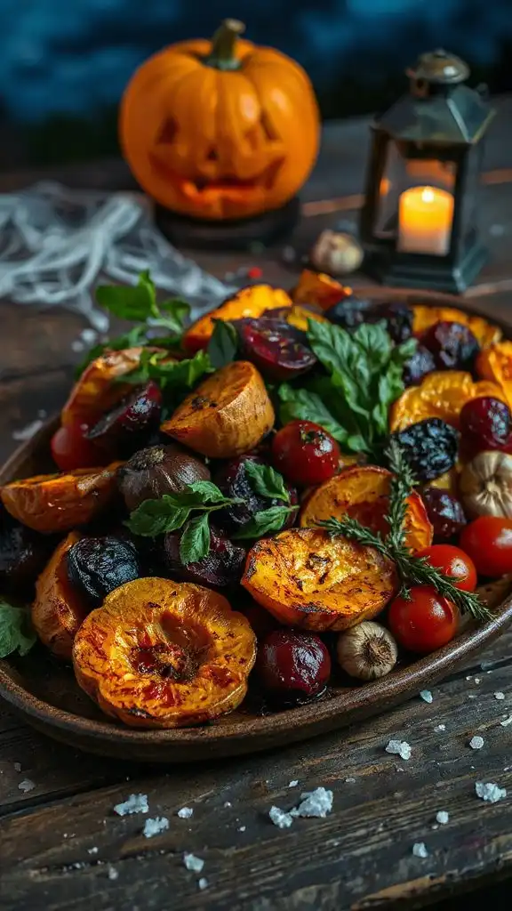 spooky roasted vegetable delight