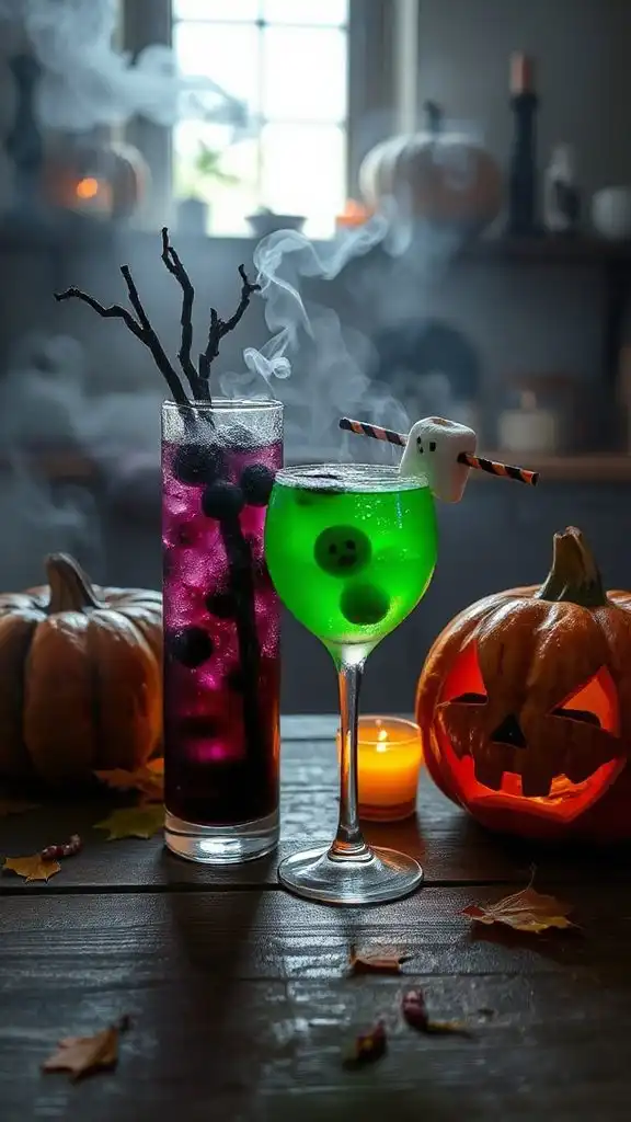 spooky tarragon mocktails recipe