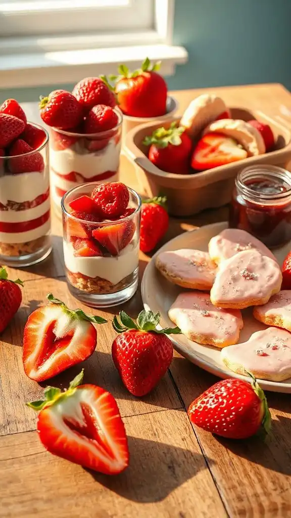 strawberry snacks for school