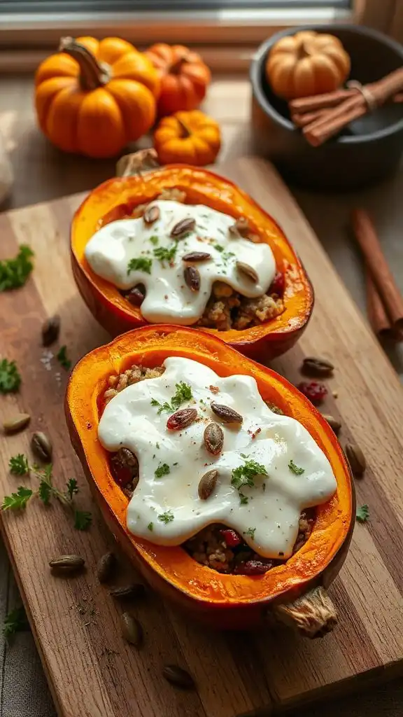 stuffed butternut squash recipe