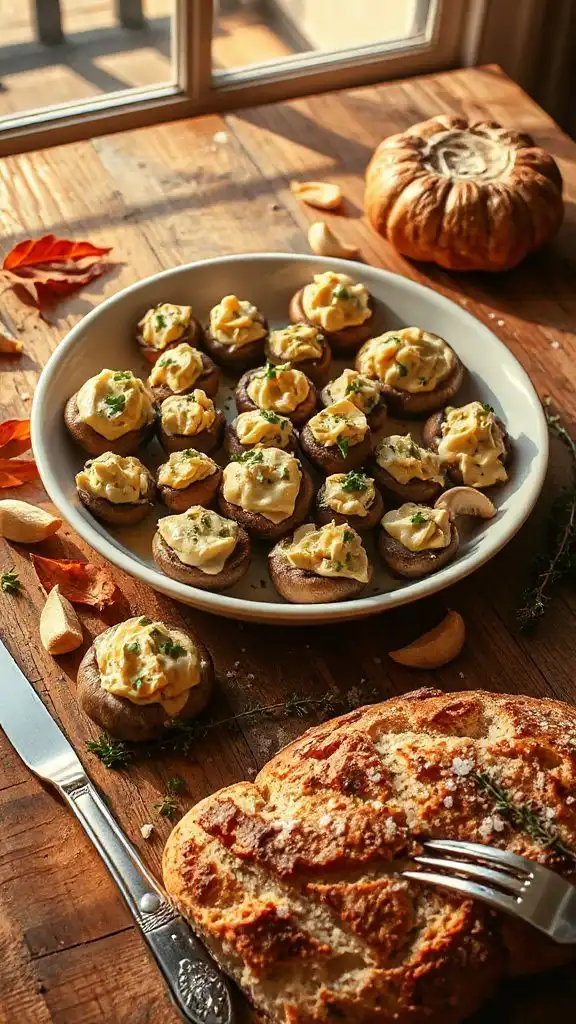 stuffed mushrooms with garlic stuffed mushrooms with garlic