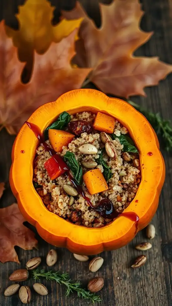 stuffed pumpkin autumn delight