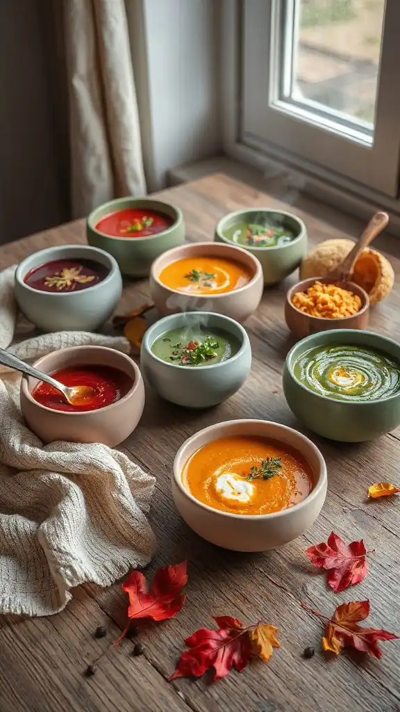 stylish simple soup presentation