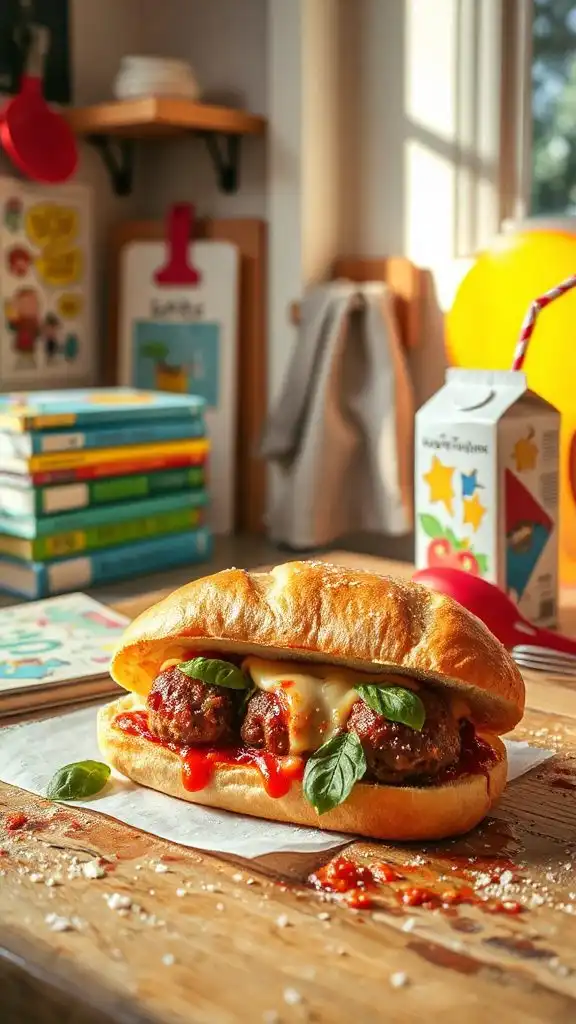 superhero meatball sub sandwiches