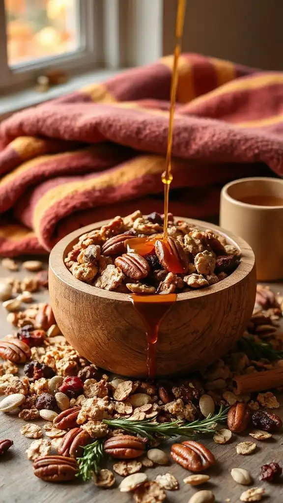 sweet and crunchy snack mix