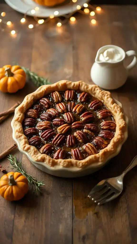 sweet and gooey pecan pie