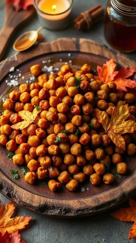 sweet and smoky chickpea snack