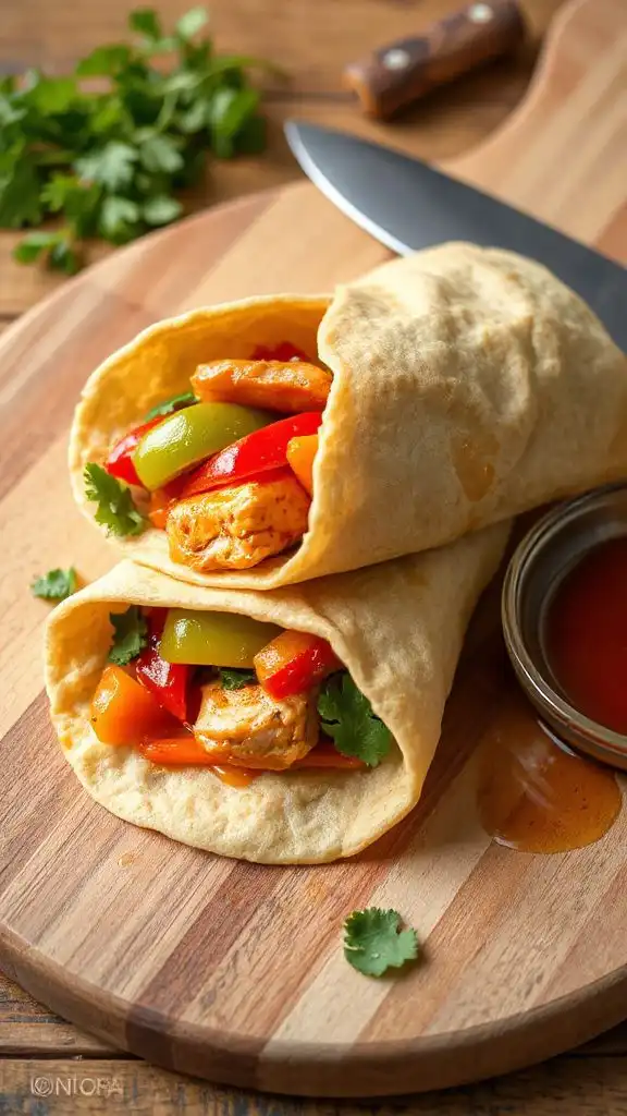 sweet and sour wraps